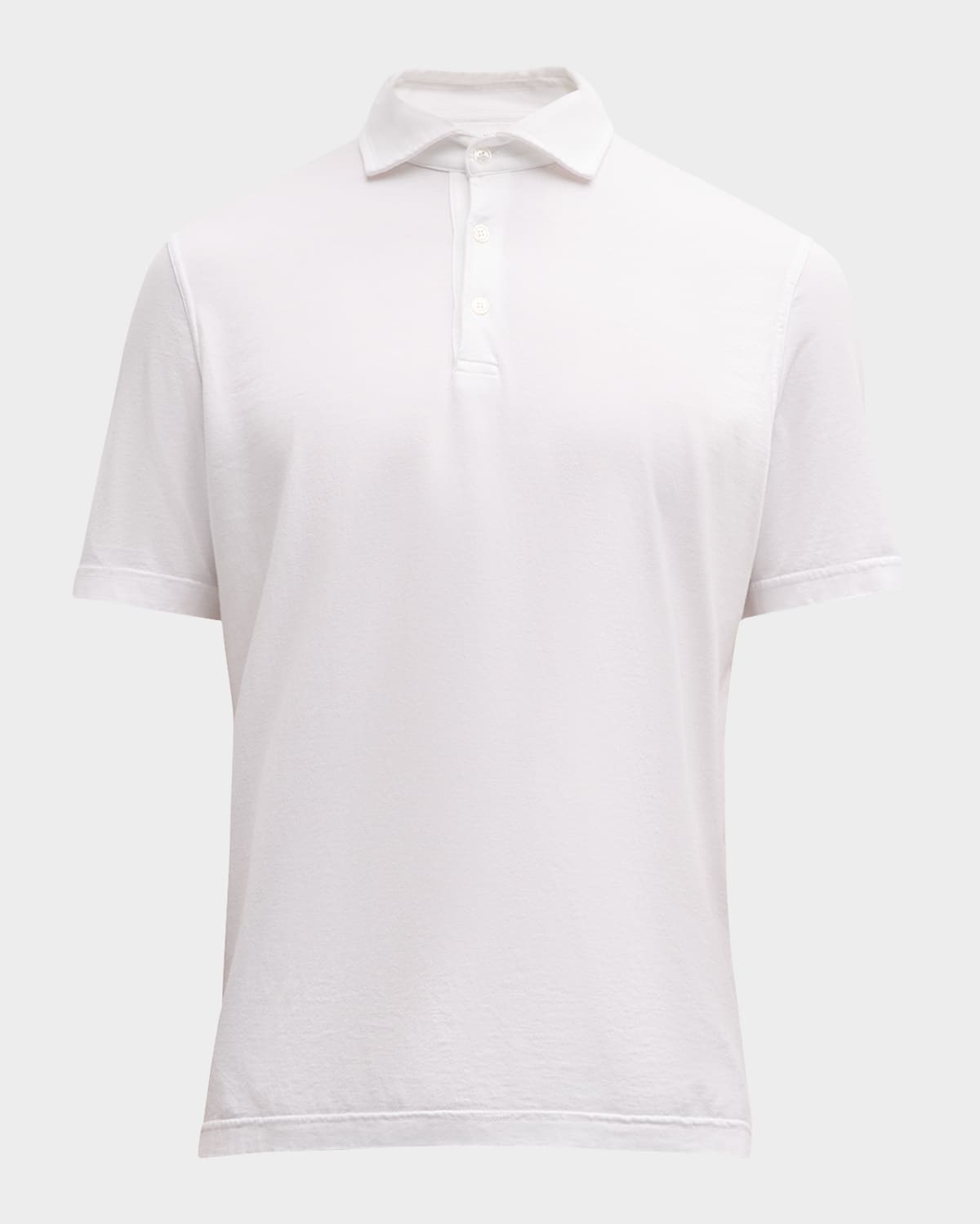 Fedeli Men's Zero Cotton Jersey Frosted Polo Shirt