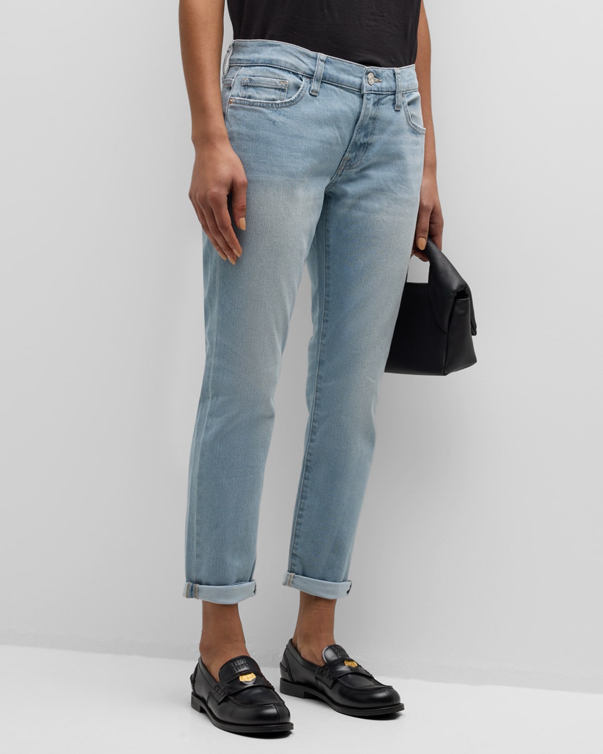 FRAME Le Garcon Cropped Boyfriend Jeans
