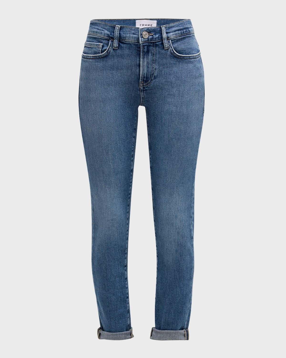 FRAME Le Garcon Cropped Boyfriend Jeans