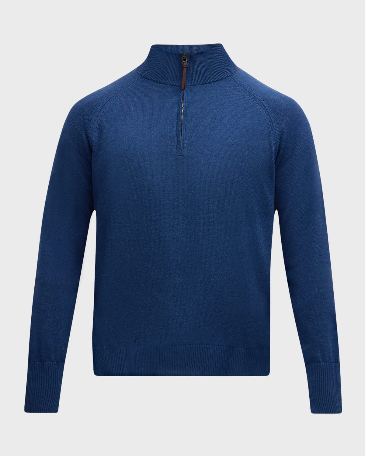 Sid Mashburn Men's Quarter-Zip Raglan Sweater