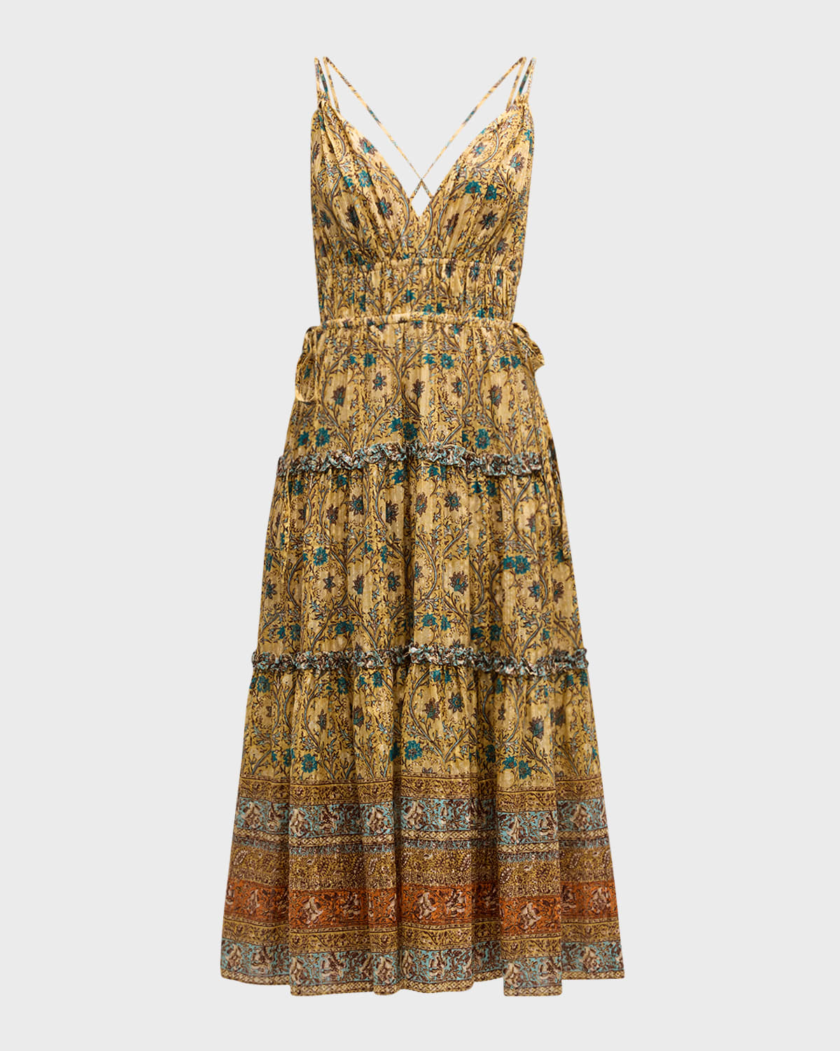 Ulla Johnson Rosa Printed A-Line Midi Dress
