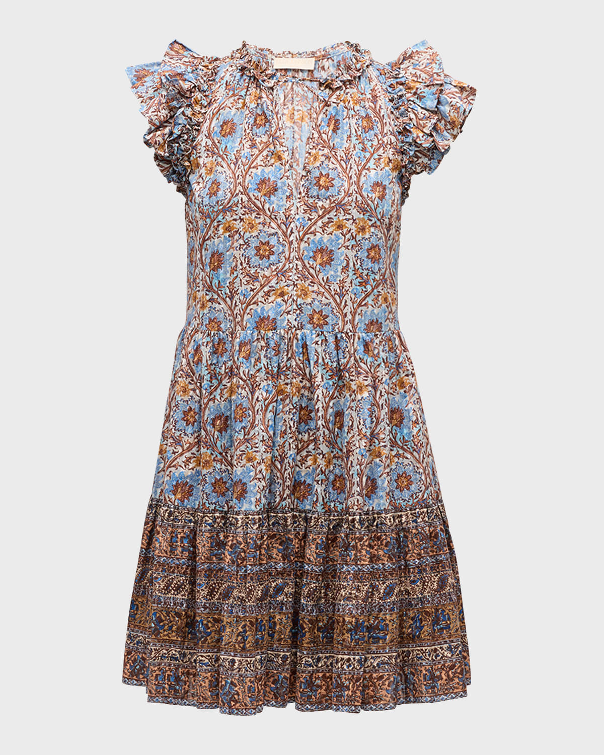 Ulla Johnson Coletta Flutter-Sleeve Mini Dress