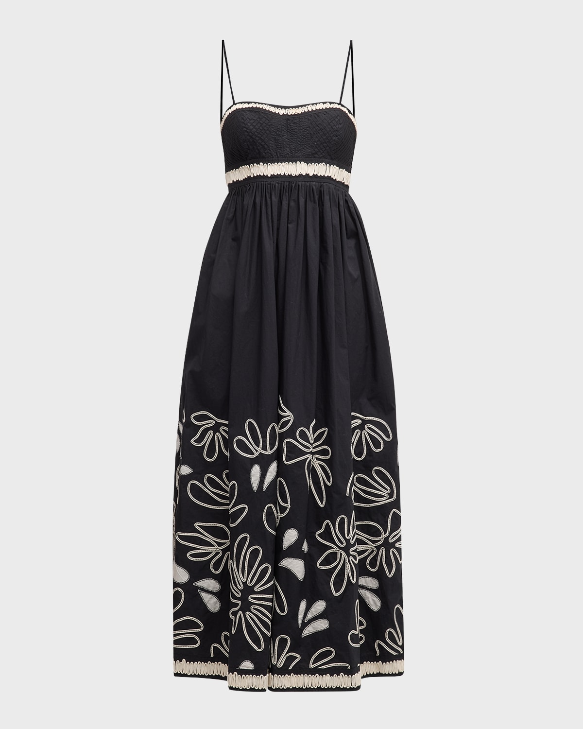 Ulla Johnson Hollis Embroidered Cotton Maxi Dress