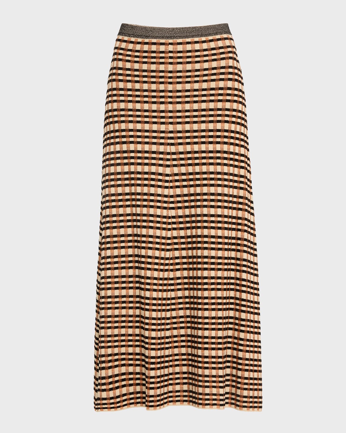 Ulla Johnson Amal Check Knit Maxi Skirt