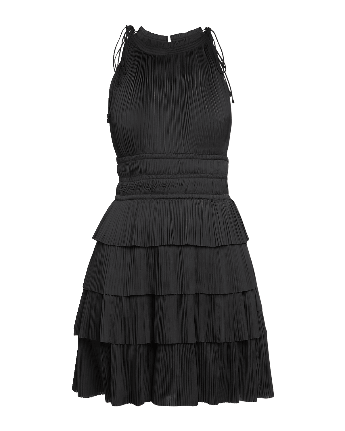 Ulla Johnson Cecily Tiered Plisse Mini Dress