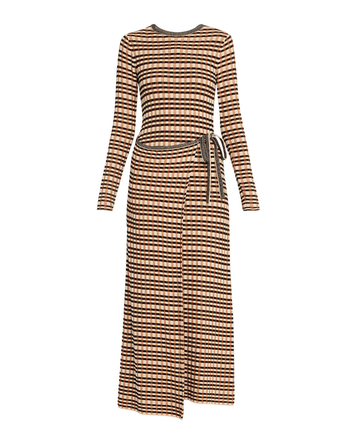 Ulla Johnson Anouk Check Jacquard Wrap Dress