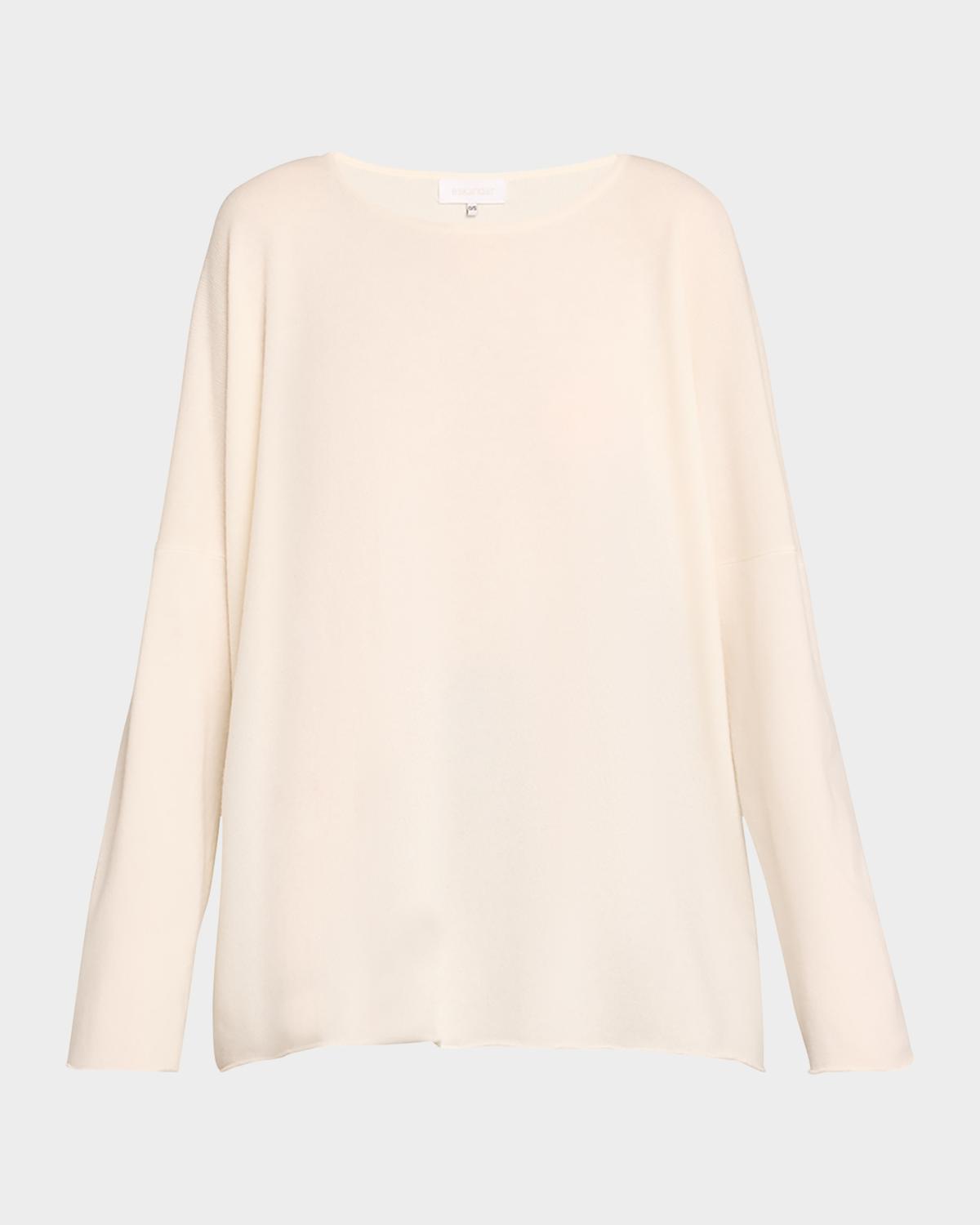 Eskandar Raw-Edged Cashmere Top