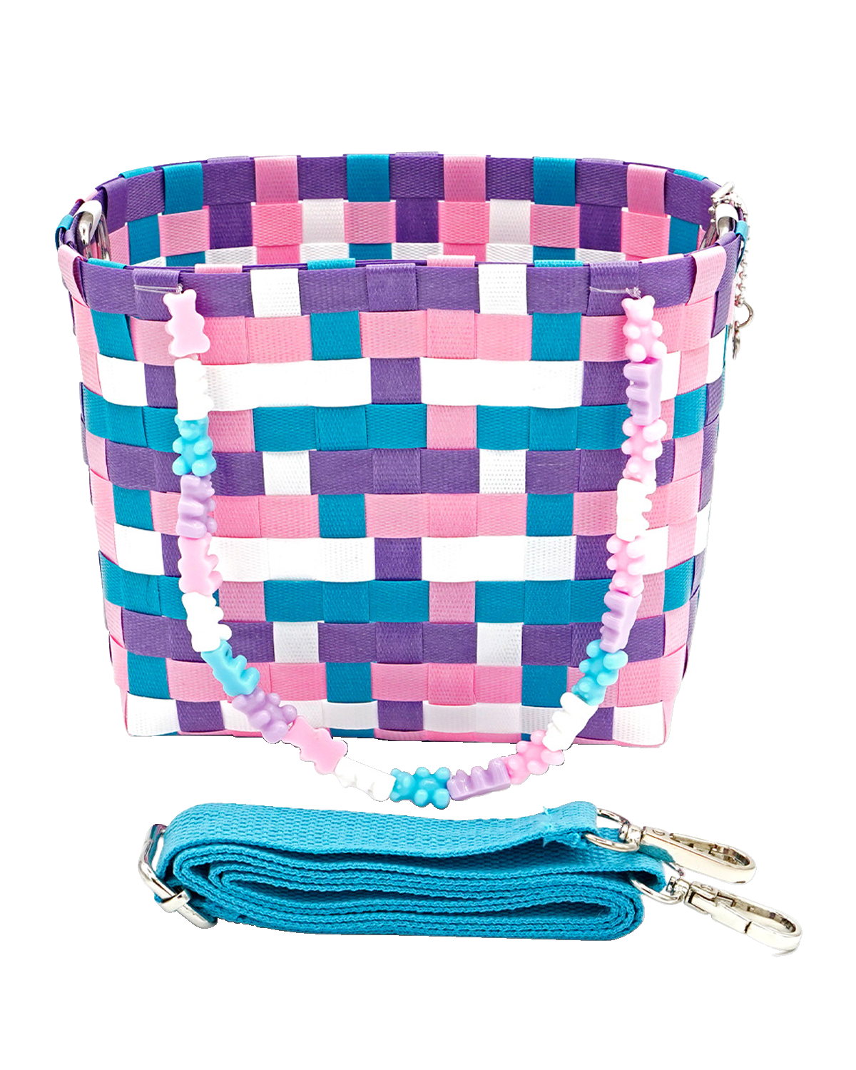 Bari Lynn Girl's Gummy Bear Woven Tote Bag