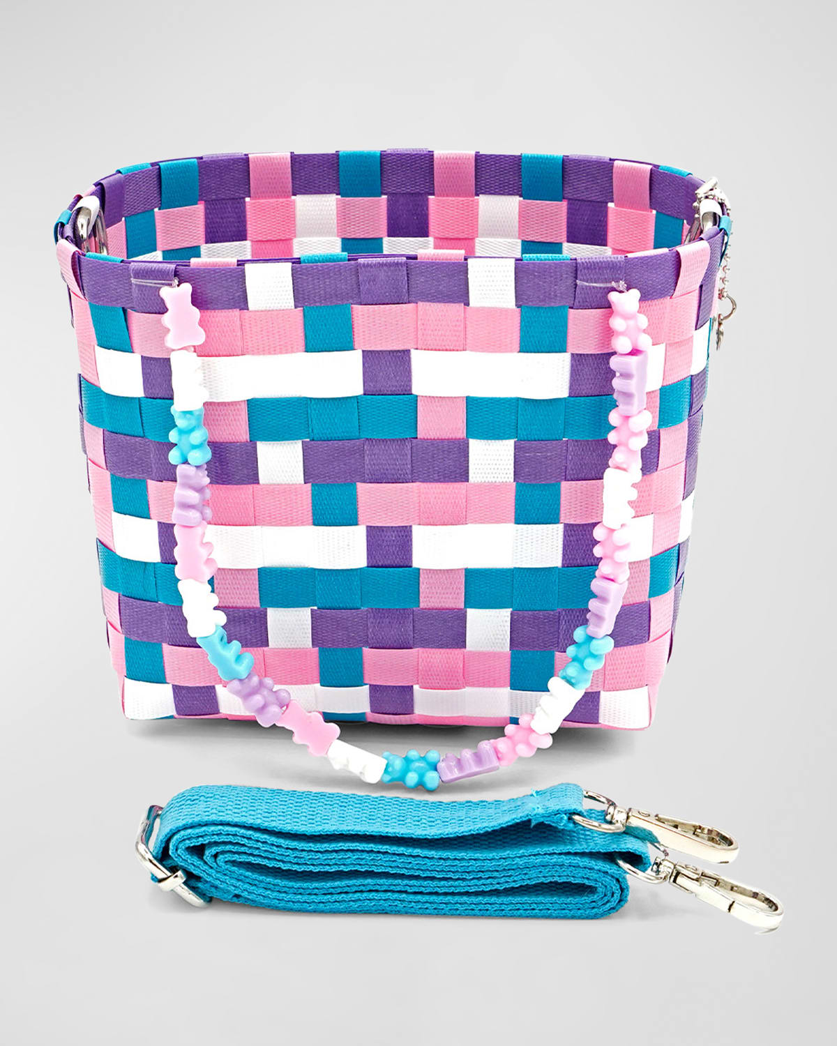 Bari Lynn Girl's Gummy Bear Woven Tote Bag