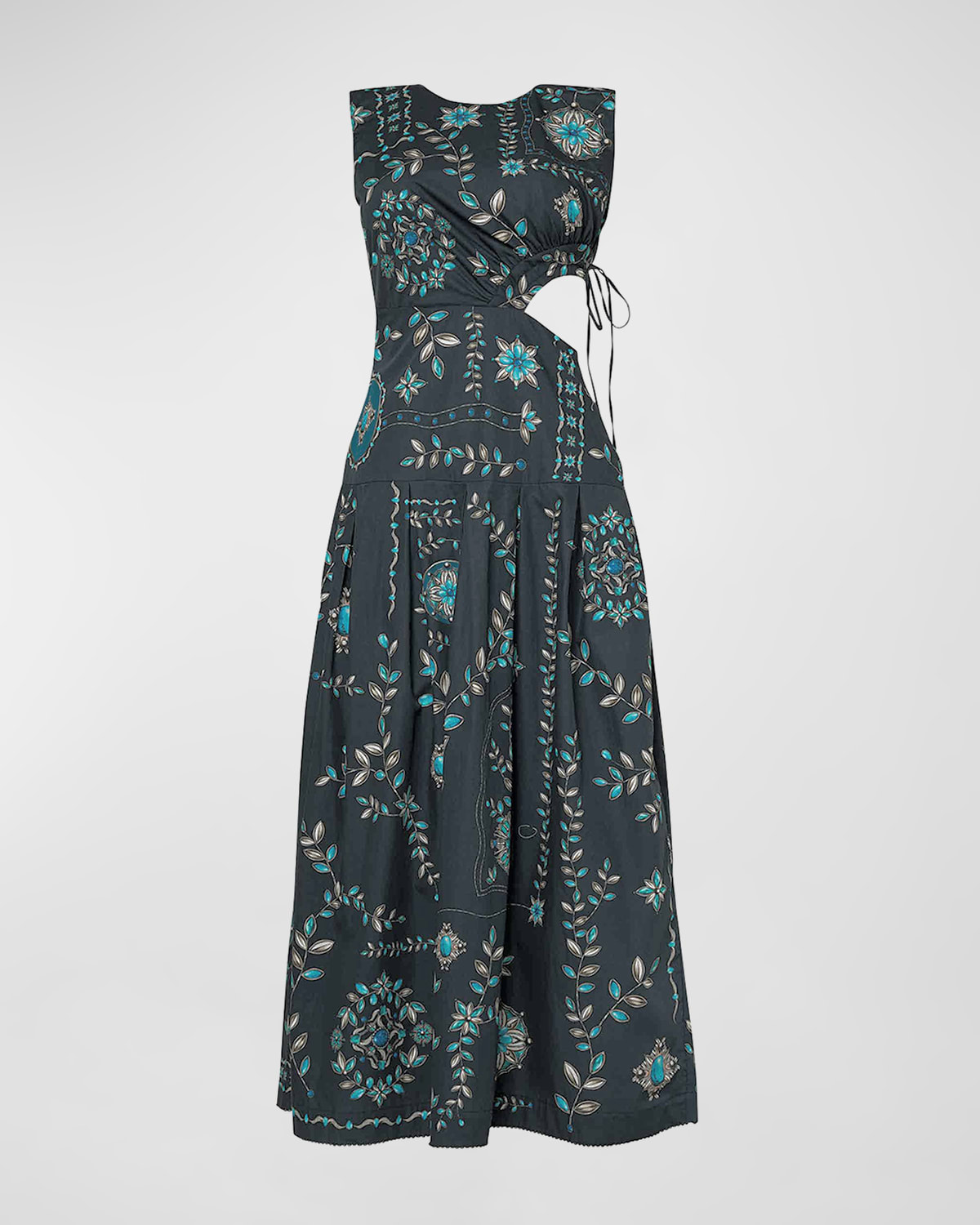 Agua by Agua Bendita Otoño Relicario Cutout Sleeveless Midi Dress