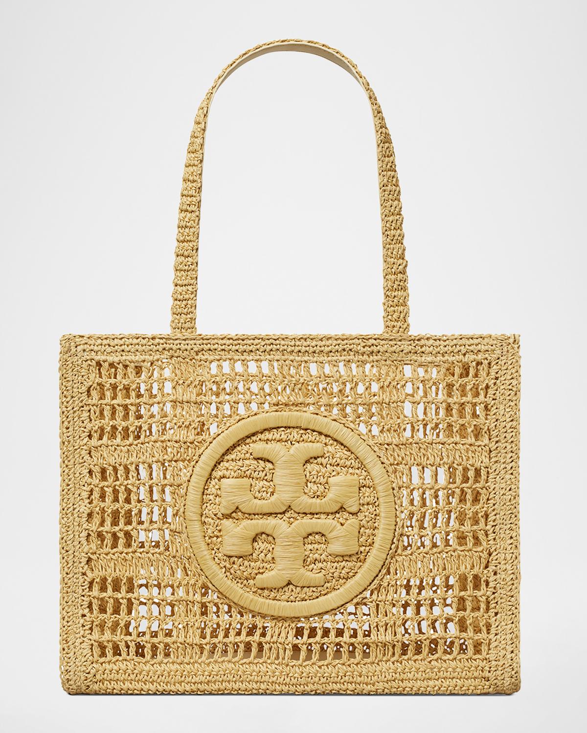 Ella Small Crochet Straw Tote Bag
