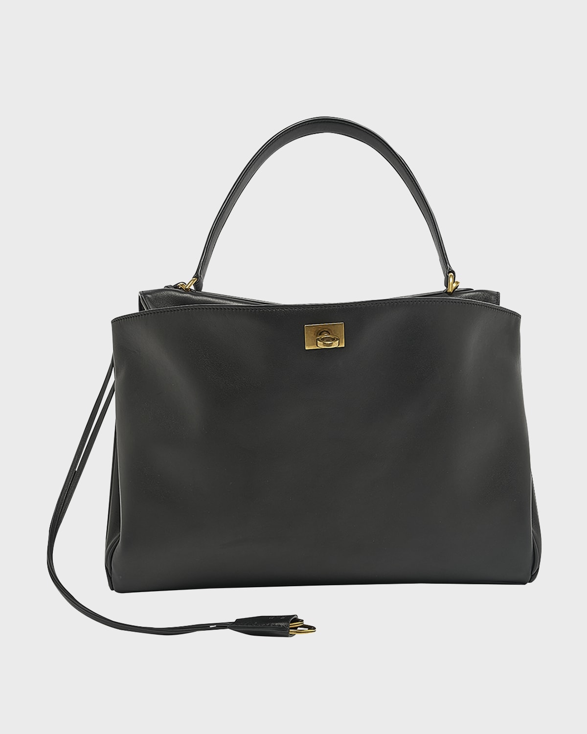 Balenciaga Rodeo Medium Leather Top-Handle Bag