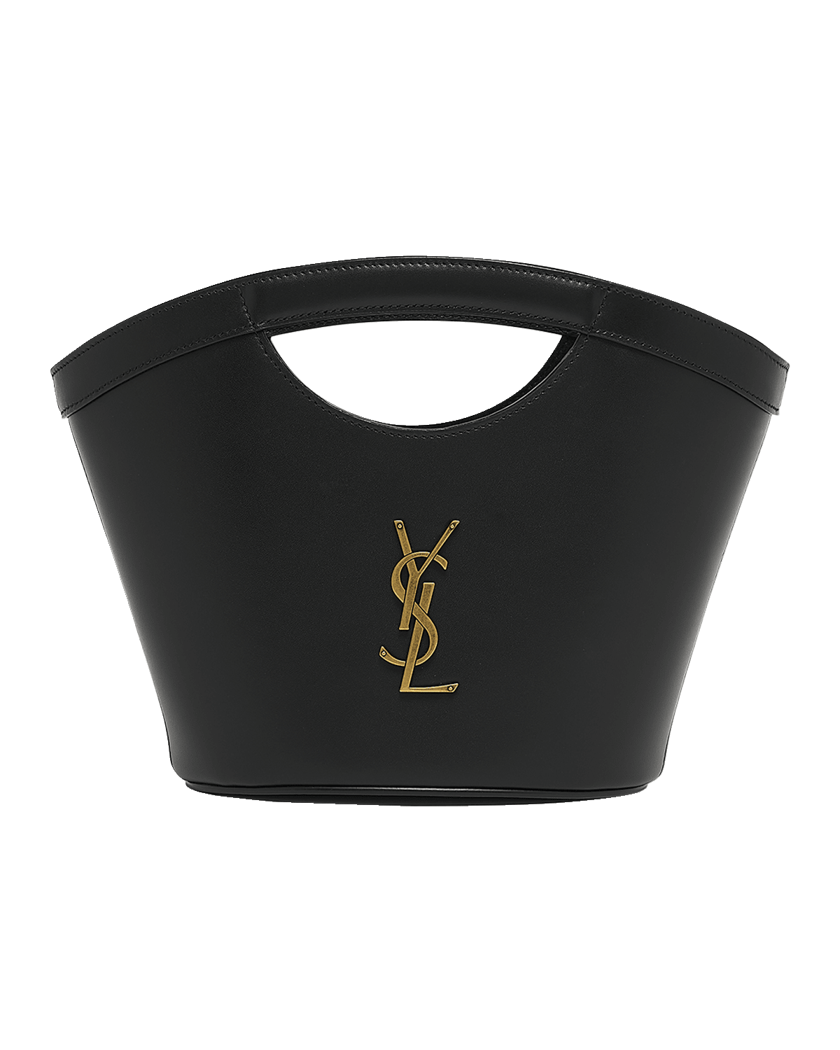 Saint Laurent Mini YSL Top-Handle Bag in Leather