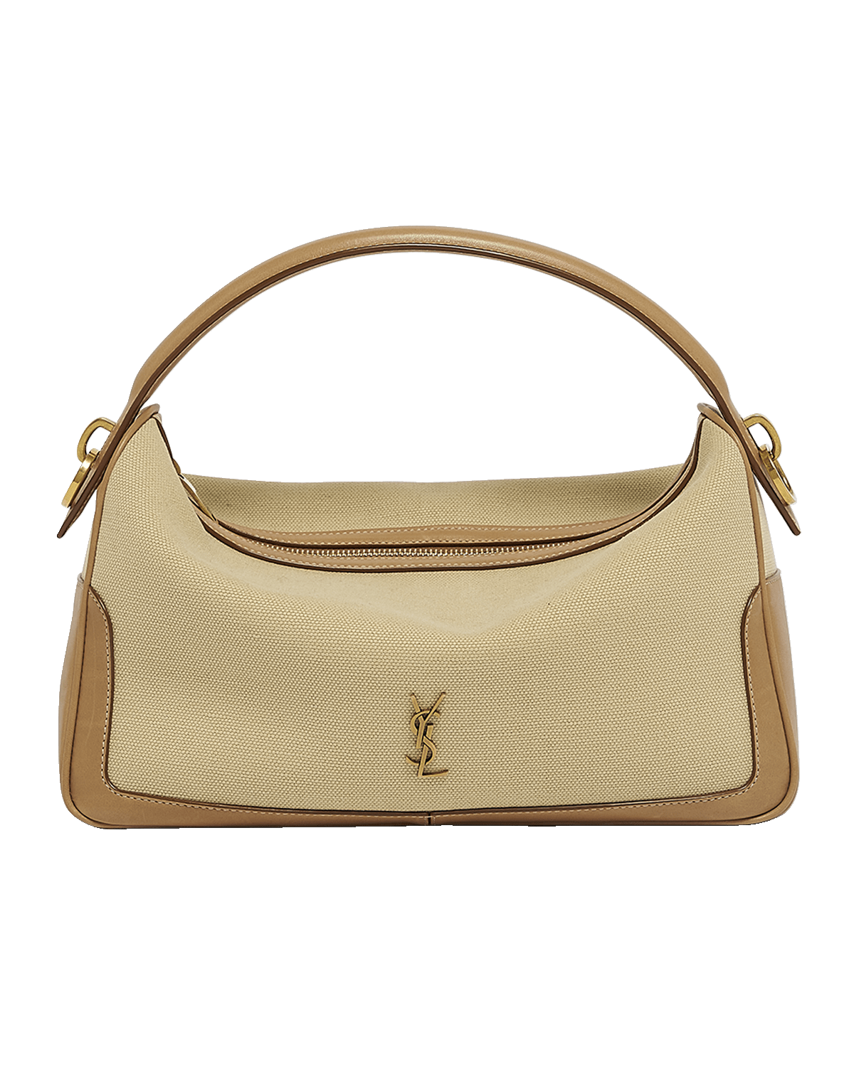 Saint Laurent YSL Camera Top-Handle Bag in Canvas and Leather