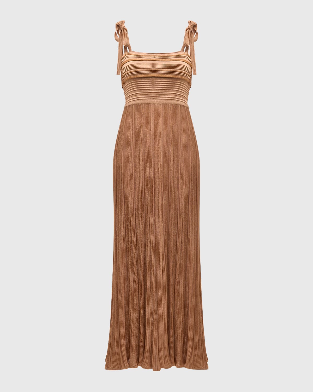 Zimmermann Ottie Metallic Tie Dress