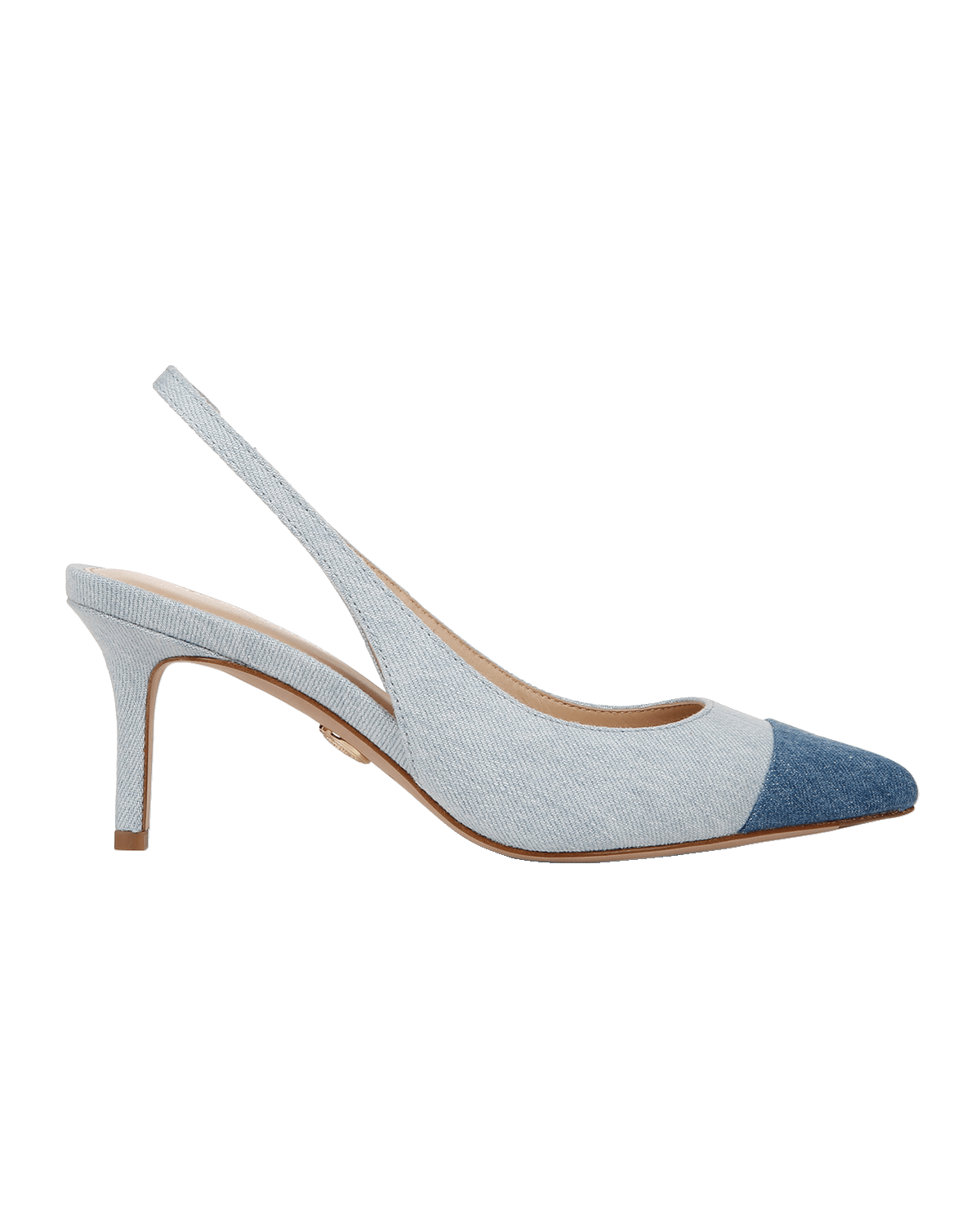 Veronica Beard Liliana Bicolor Cap-Toe Slingback Pumps