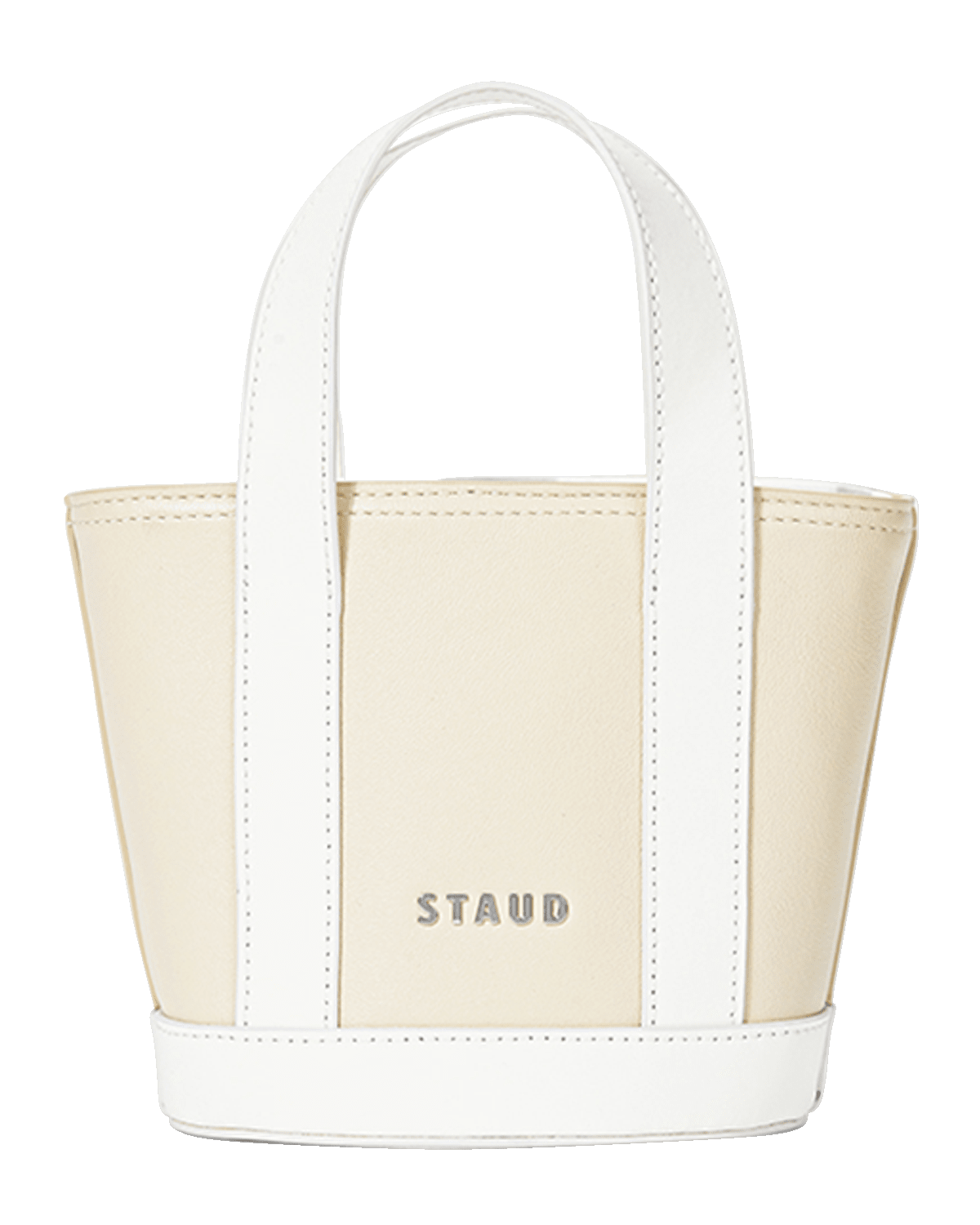 STAUD Allora Micro Leather Tote Bag
