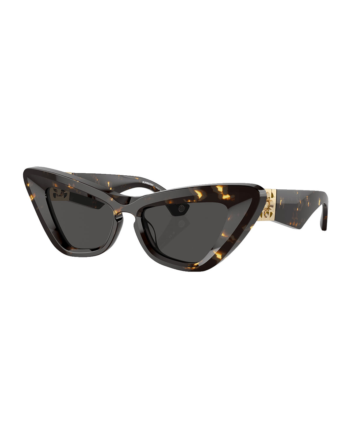 Burberry Beveled Acetate & Plastic Cat-Eye Sunglasses