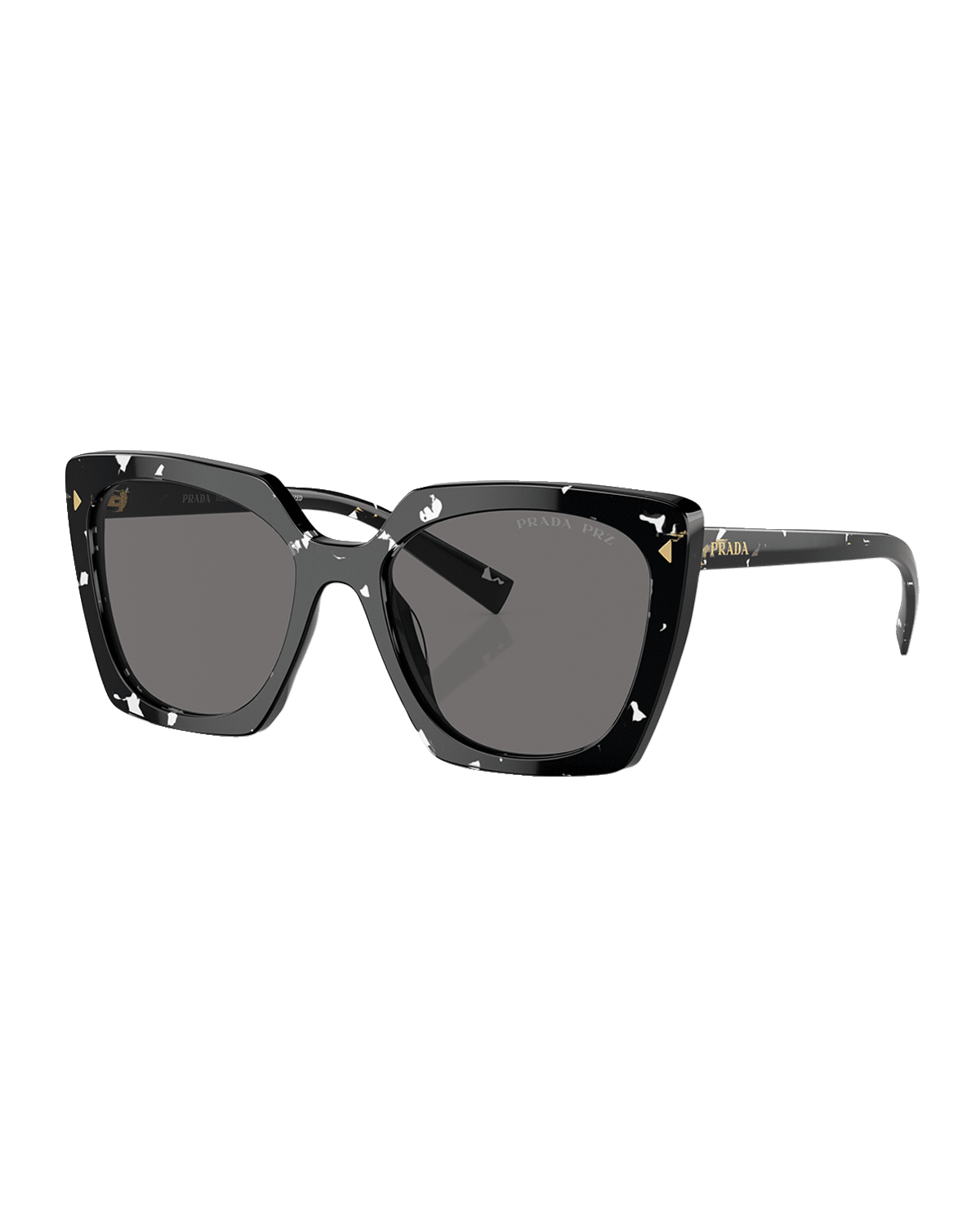 Prada Polarized Acetate Square Sunglasses
