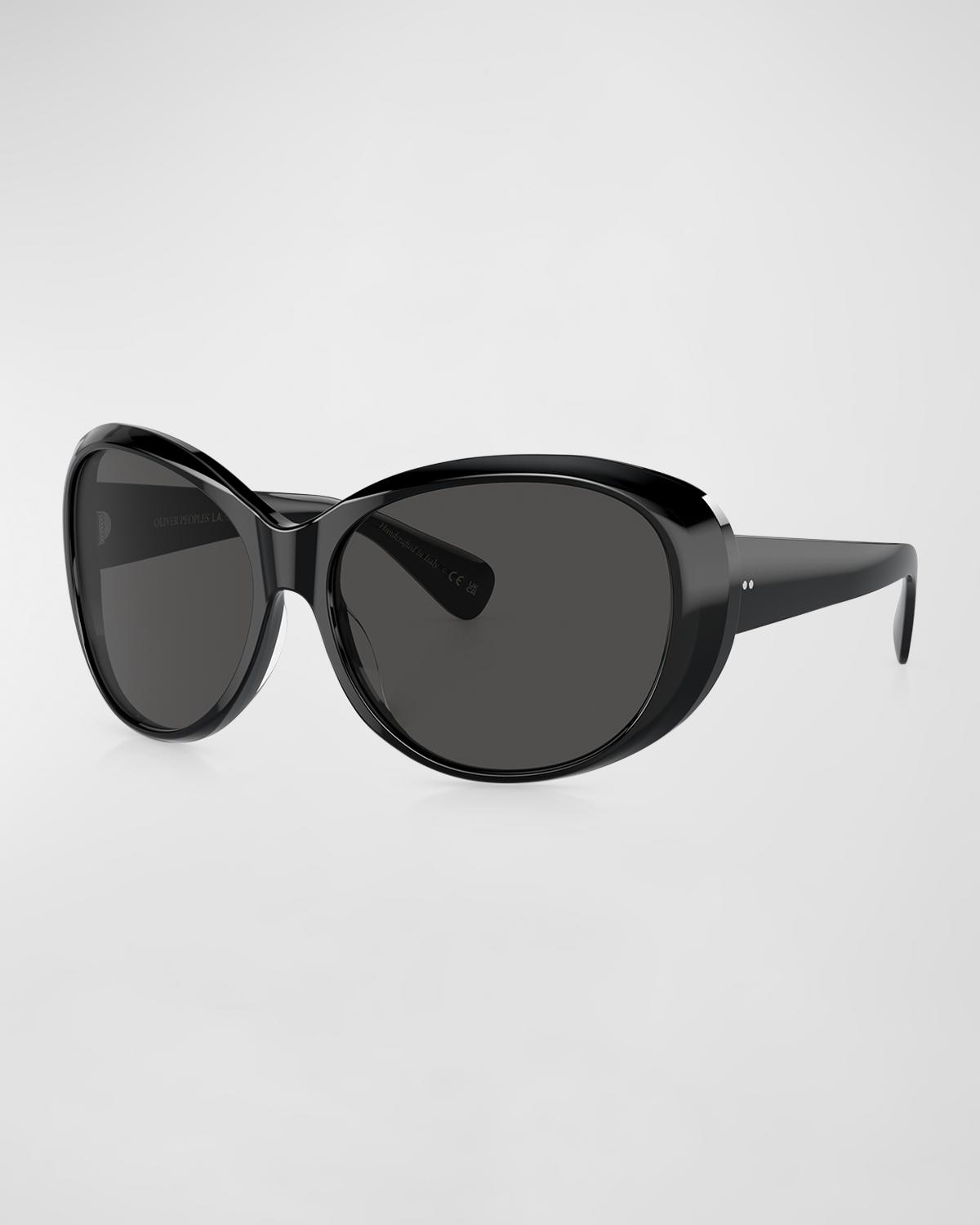 Oliver Peoples Maridan Acetate & Plastic Round Sunglasses