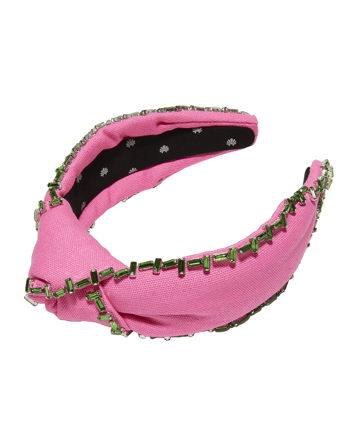 Lele Sadoughi Embellished Trim Knotted Headband
