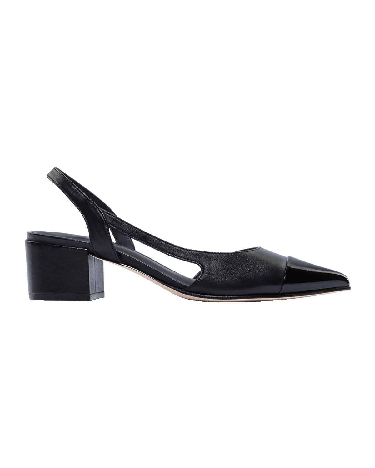 Bernardo Monroe Cap-Toe Slingback Pumps