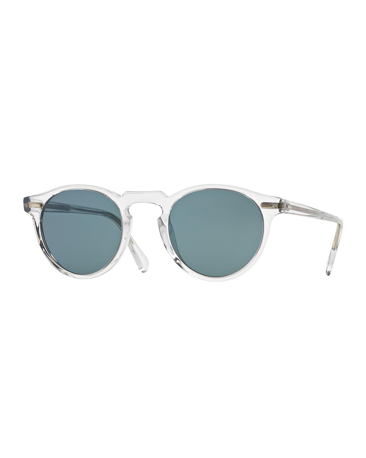 Oliver Peoples Men's Gregory Peck 47 Round Sunglasses