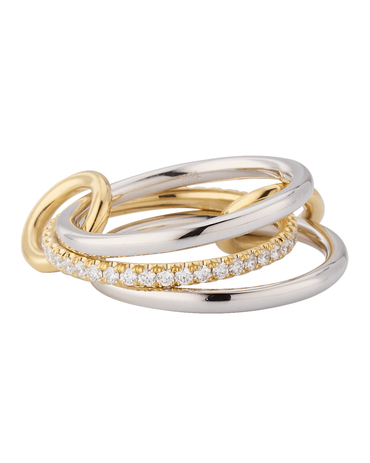 Spinelli Kilcollin Sonny Two-Tone Ring with Diamonds