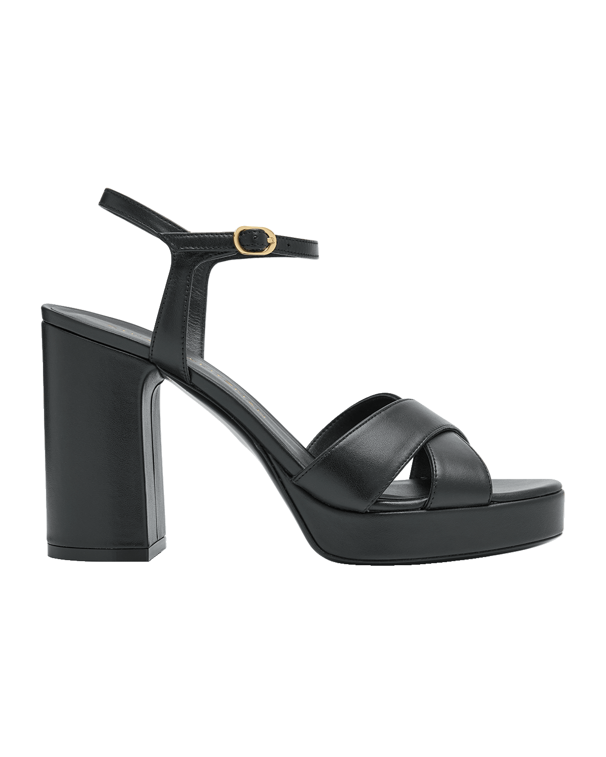 Stuart Weitzman Dayna Leather Crisscross Platform Sandals