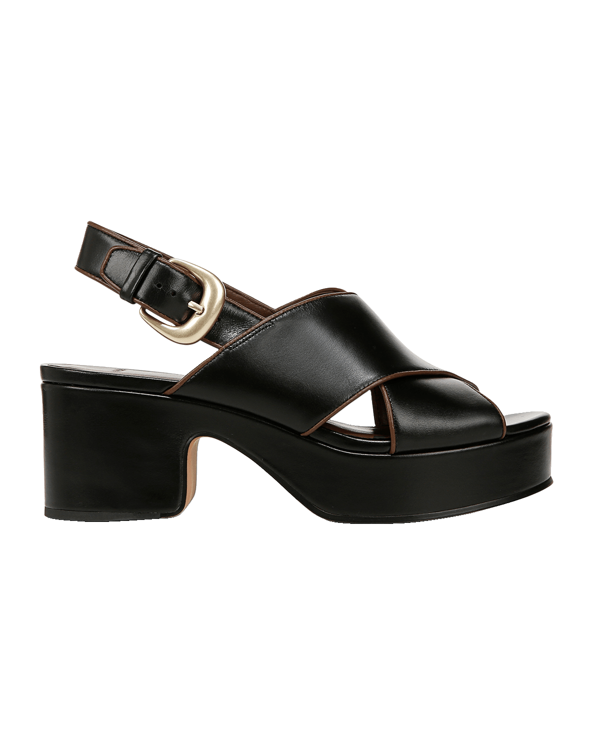 Vince Marlene Calfskin Crisscross Slingback Sandals