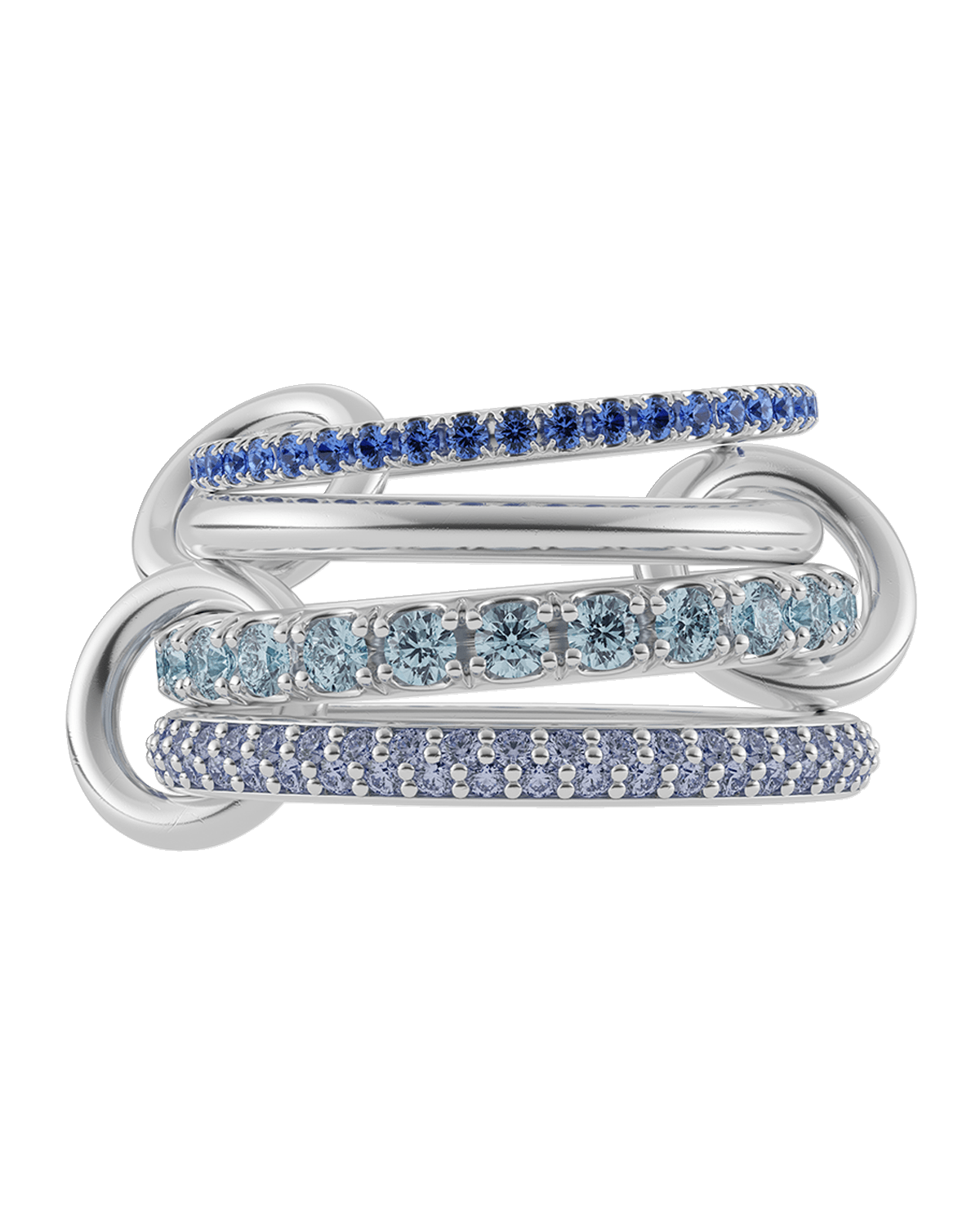 Spinelli Kilcollin Iris 4-Band Sterling Silver Ring