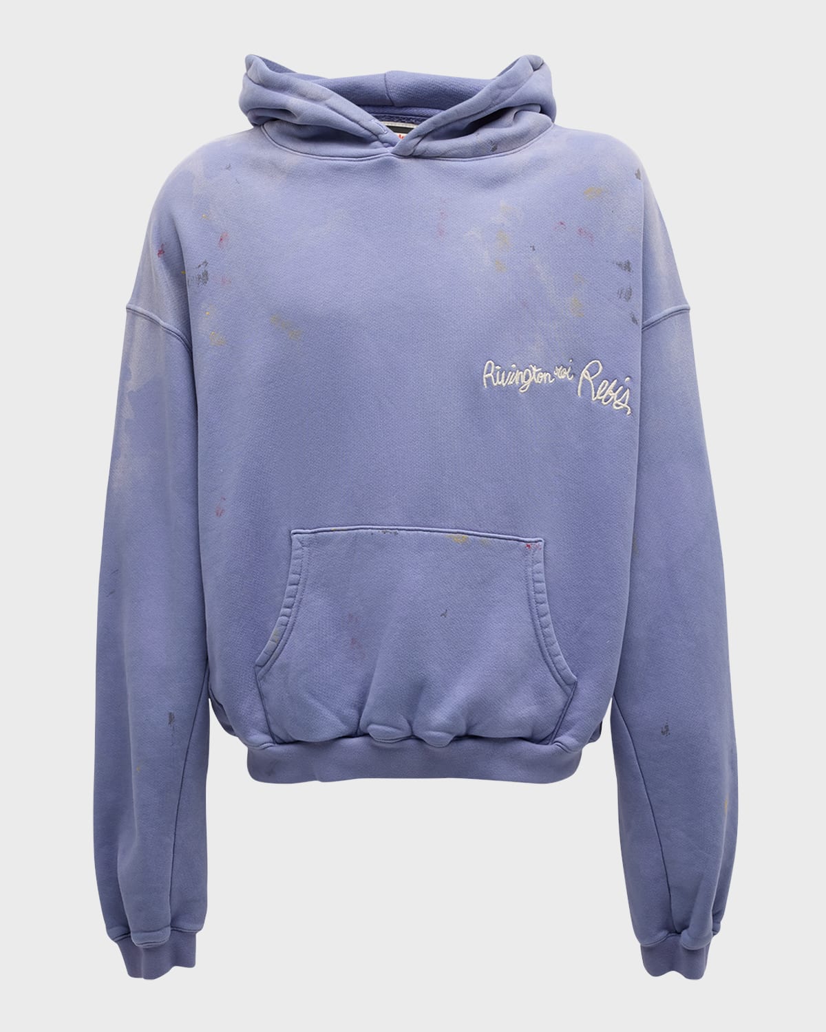 RIVINGTON roi Rebis Men's Gym Bag Oversized Logo Embroidered Hoodie