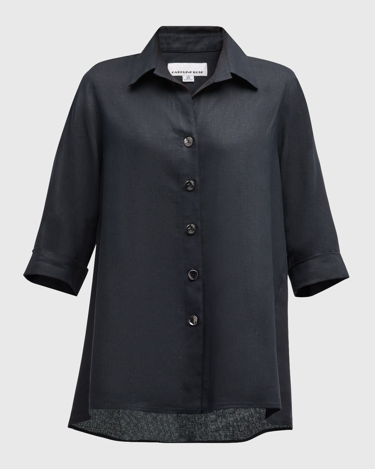 Caroline Rose High-Low Button-Down Shirt