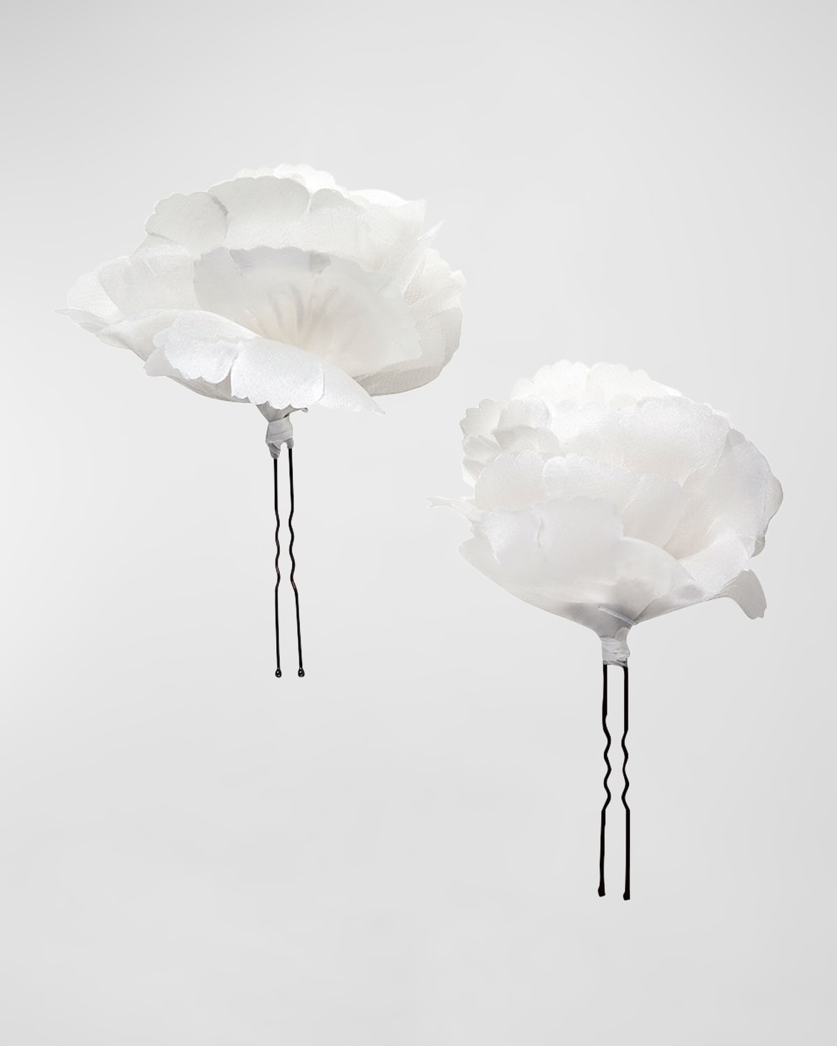 Jennifer Behr Peony Silk Hairpins, Set of 2