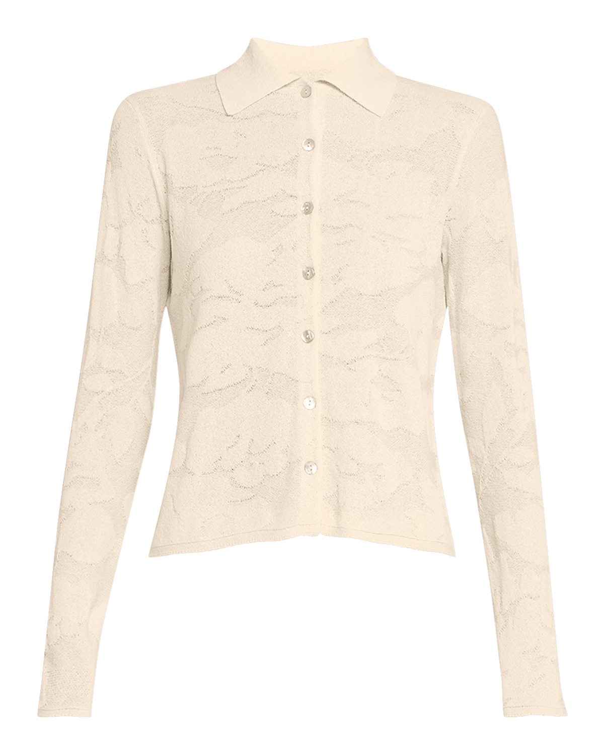 Vince Textured Floral Button-Front Shirt