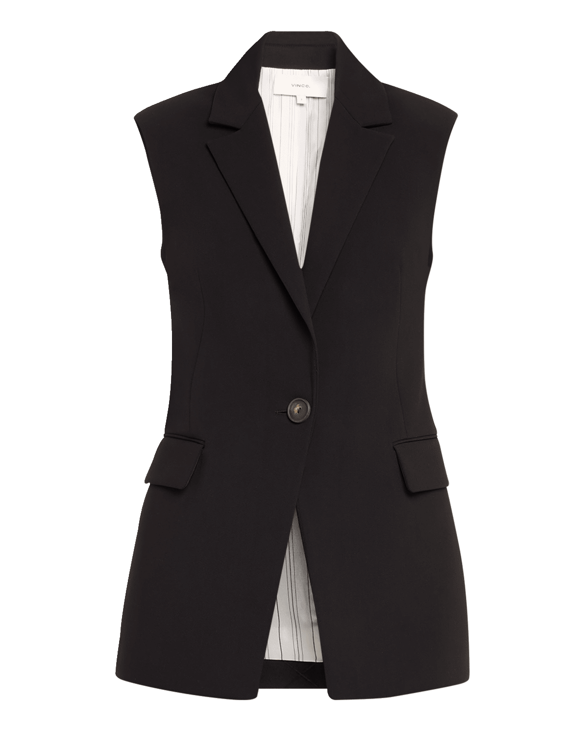 Vince Sleeveless Longline Blazer