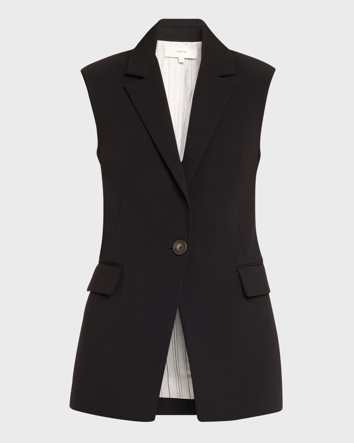 Vince Sleeveless Longline Blazer
