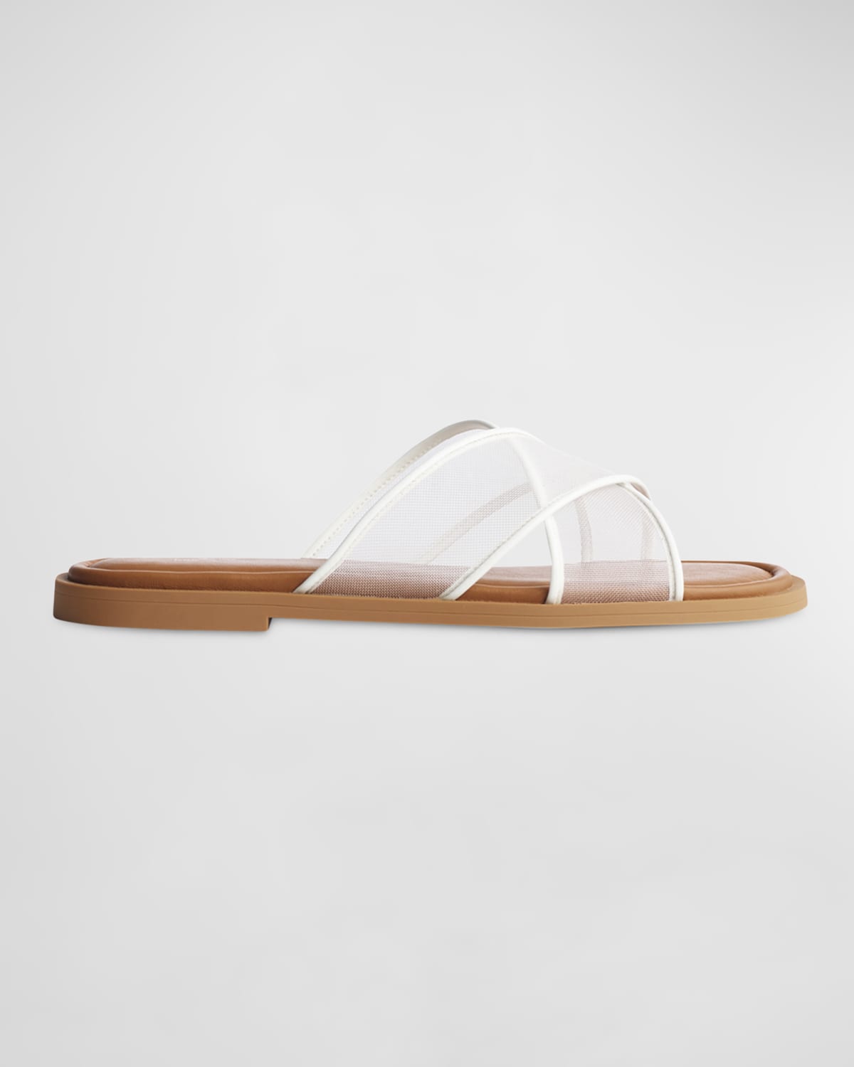 Vince Edris Flat Siviglia Leather Slide Sandals Neiman Marcus