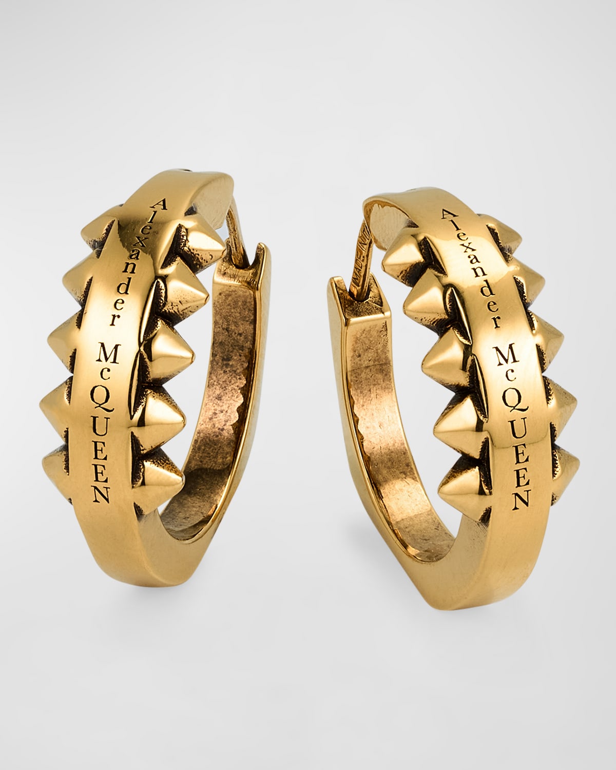 Alexander McQueen Brass Punk Earrings
