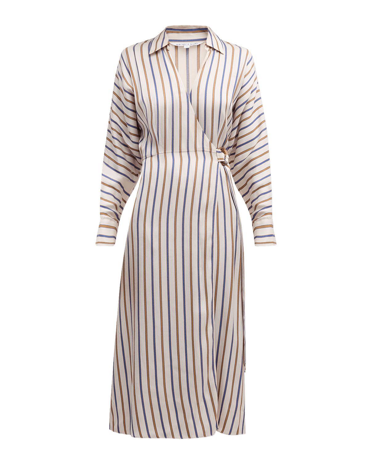 Veronica Beard Noor Striped Wrap Dress