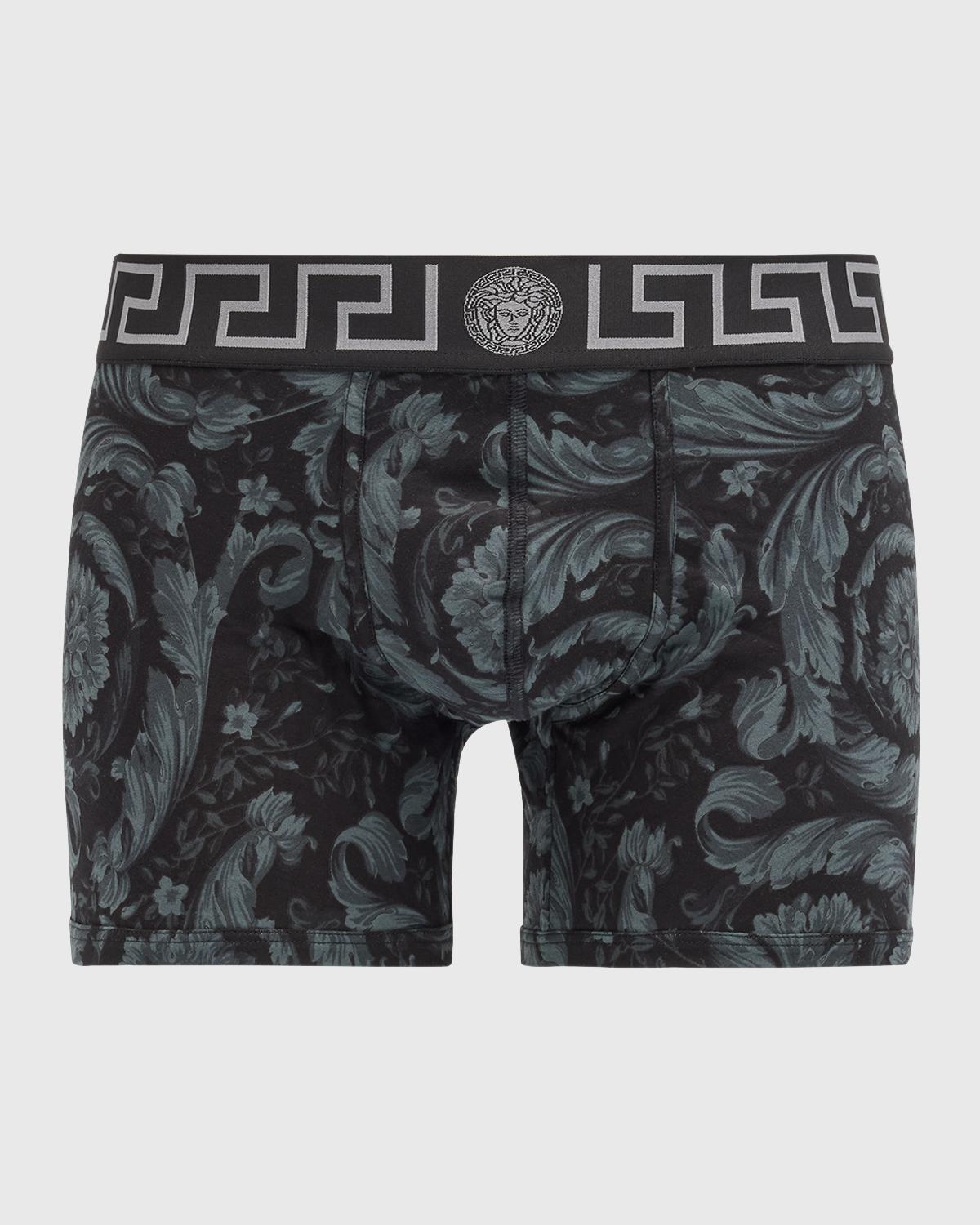 Versace Men's Barocco Organic Jersey Trunks