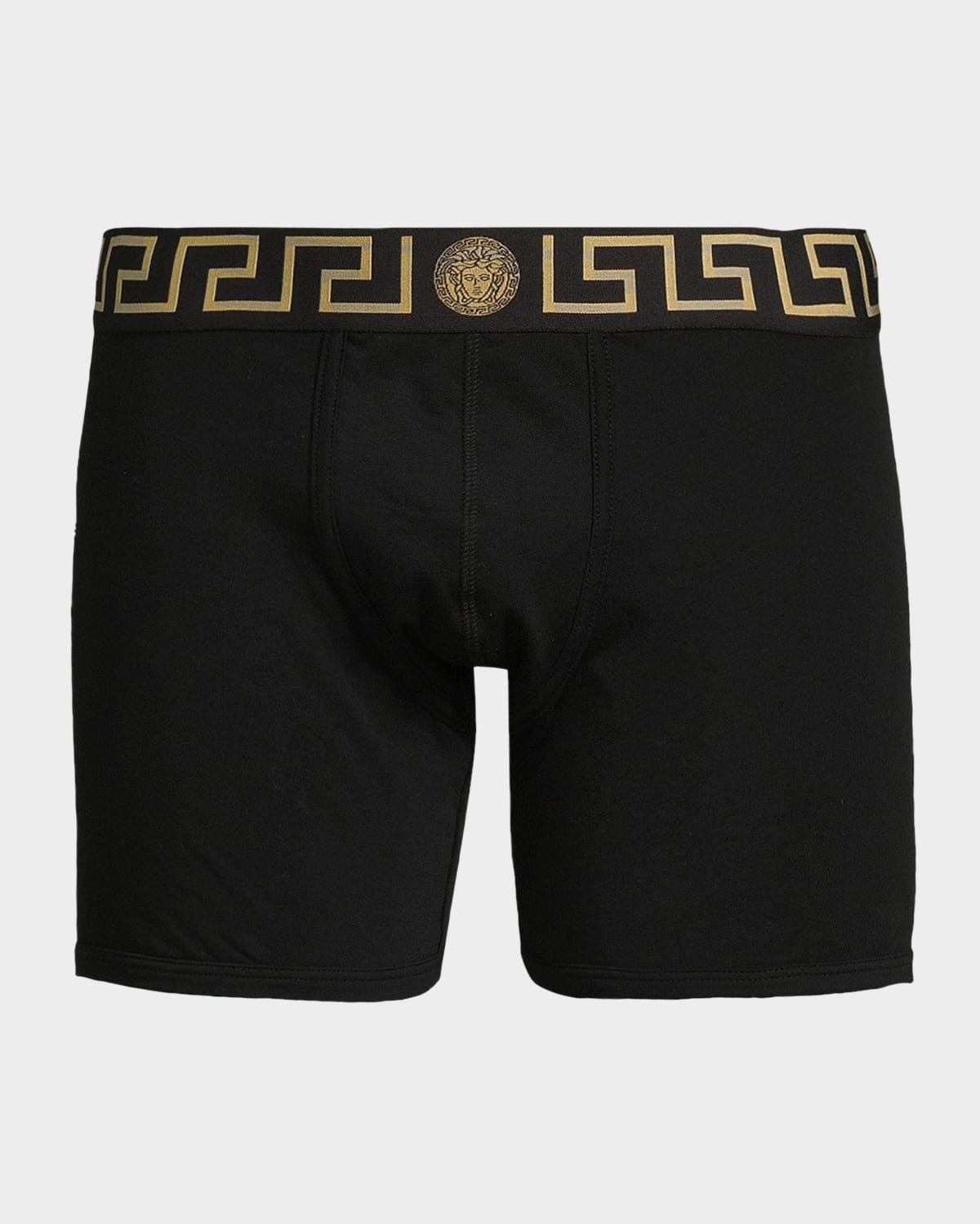 Versace Men 's Organic Cotton Greek Key Boxer Briefs