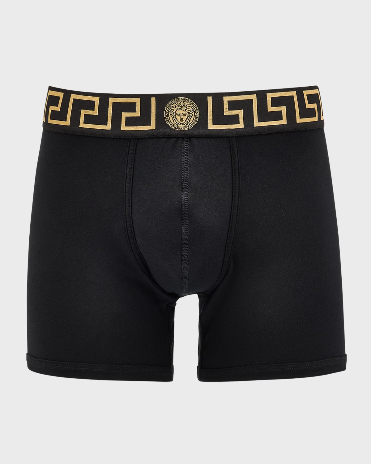 Versace Men 's Organic Cotton Greek Key Boxer Briefs