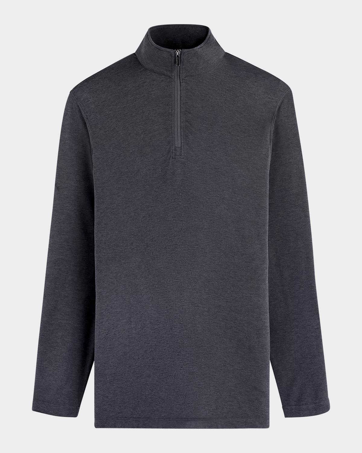 Bugatchi Men's UV50 Performance Quarter-Zip Sweater