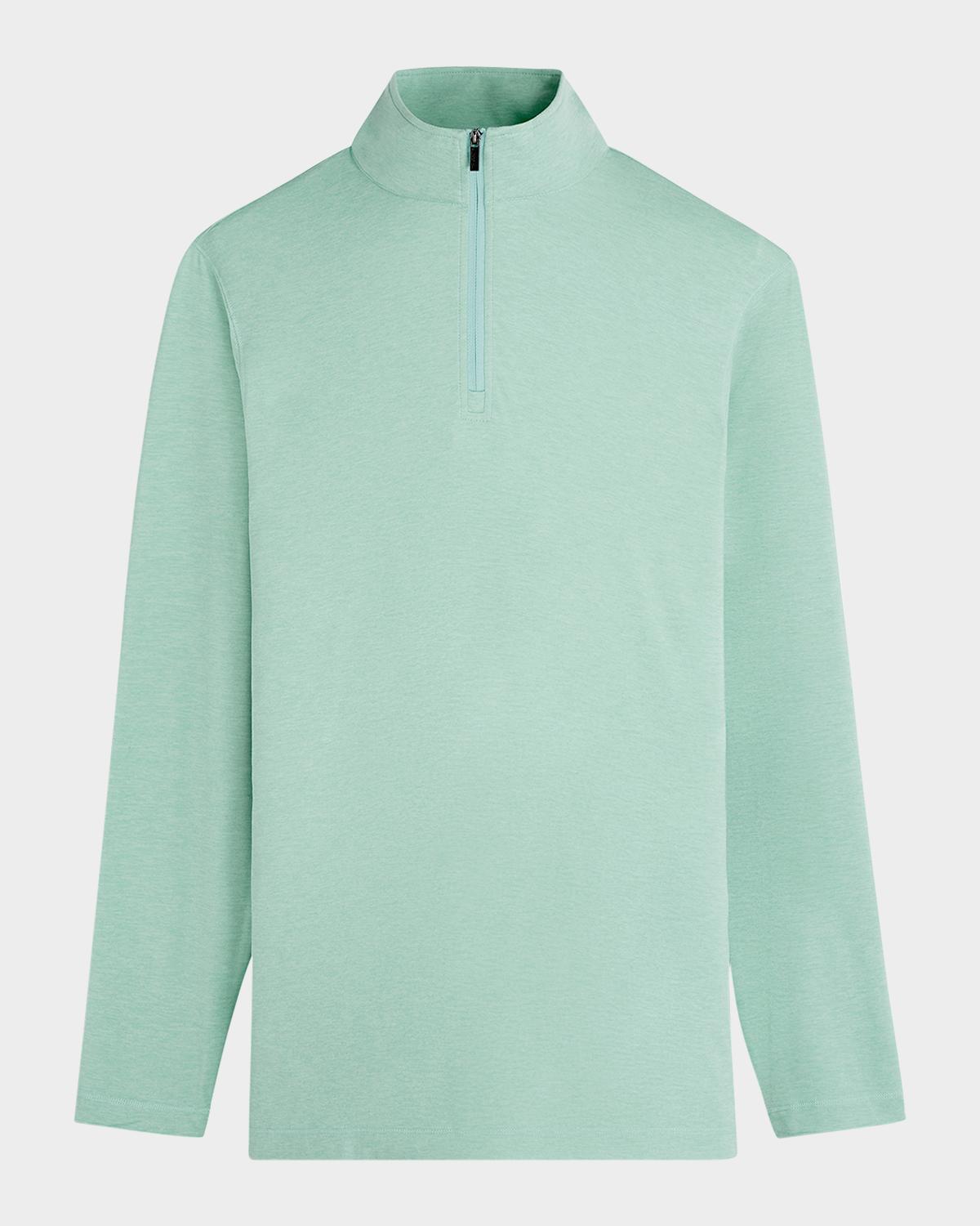 Bugatchi Men's UV50 Performance Quarter-Zip Sweater