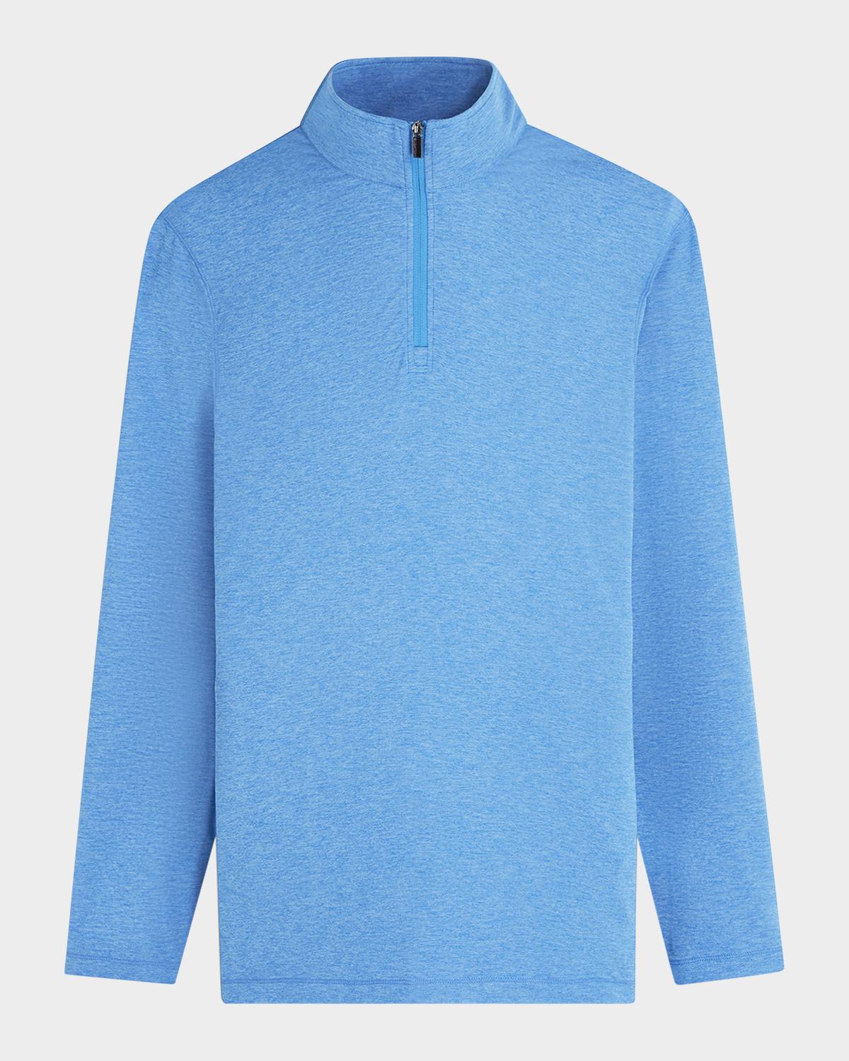 Bugatchi Men's UV50 Performance Quarter-Zip Sweater