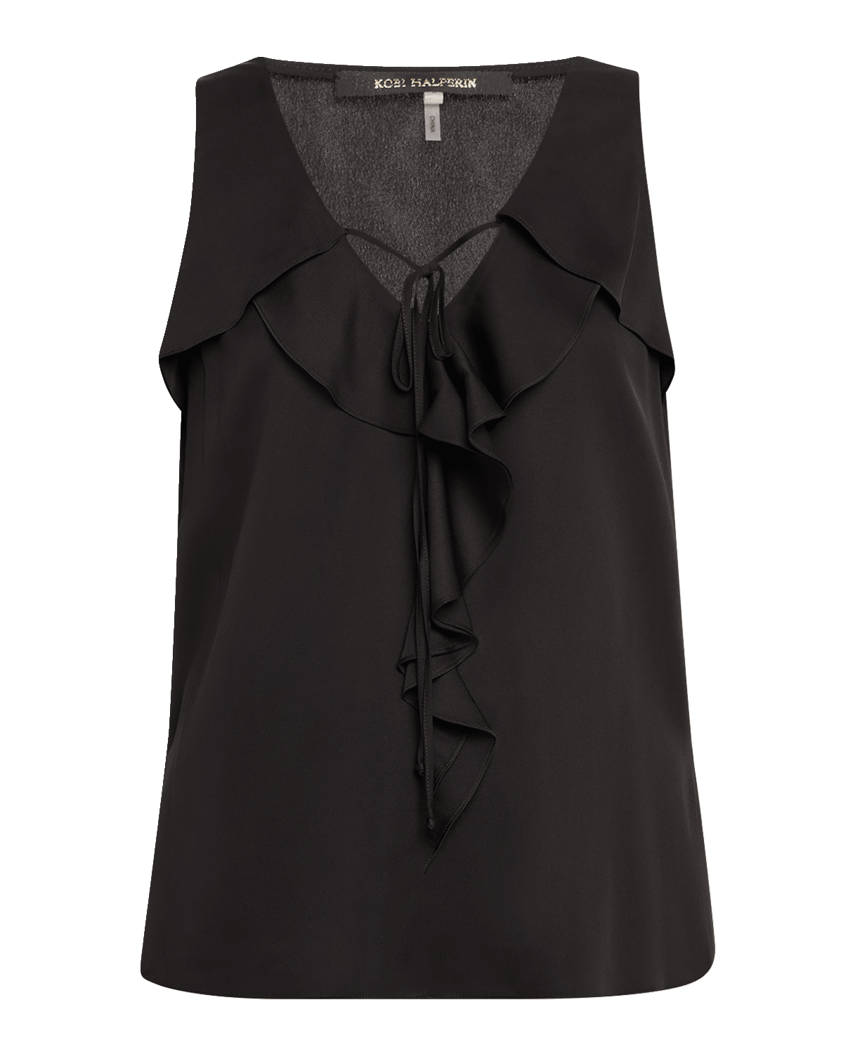 Kobi Halperin Demy Sleeveless Ruffle Blouse