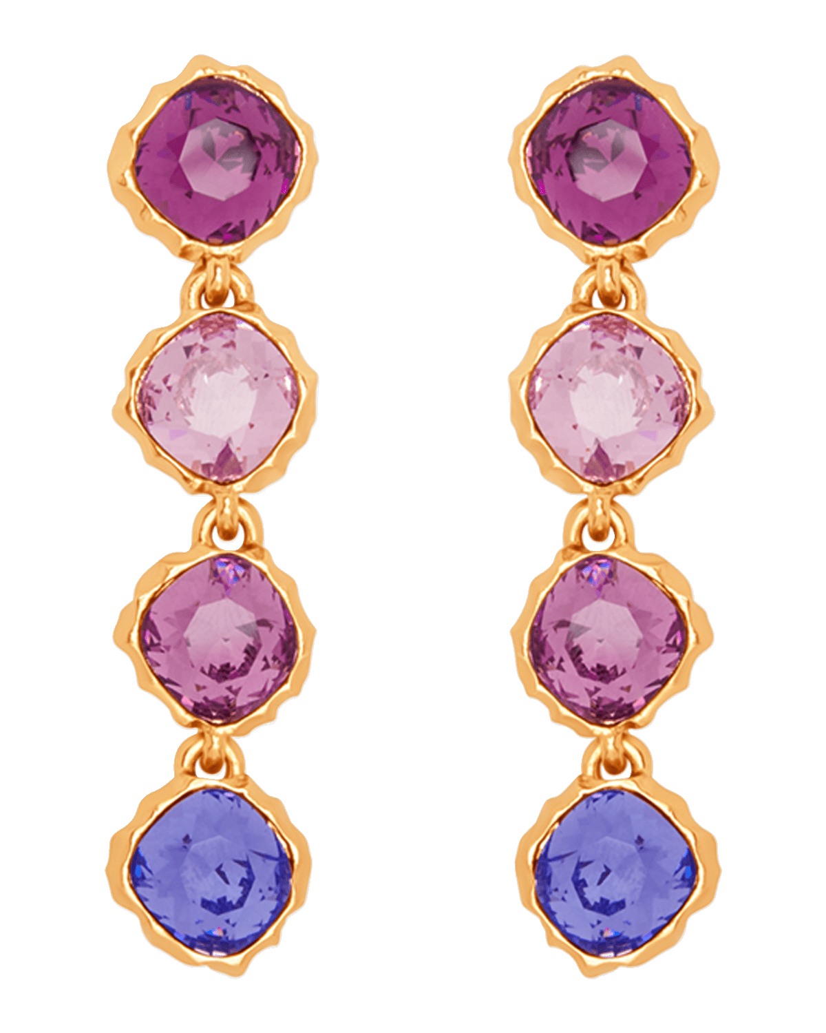 Oscar de la Renta Classic Crystal Strand Earrings