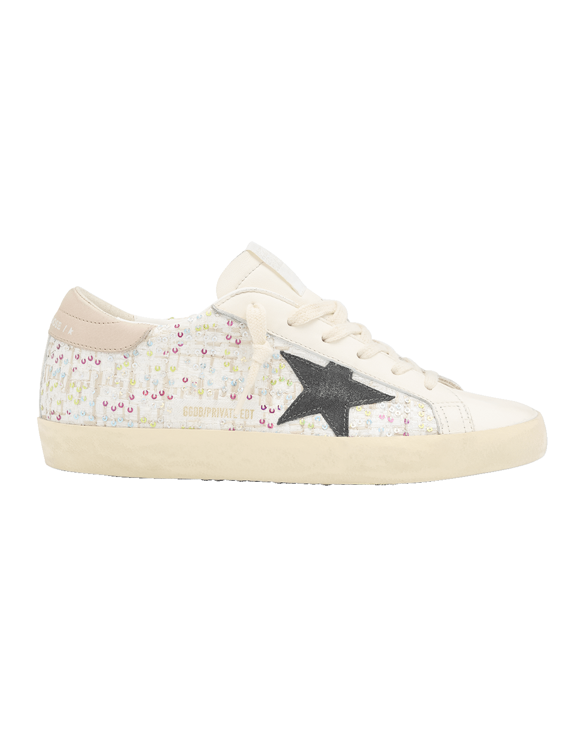 Golden Goose Superstar Sequin Leather Low-Top Sneakers