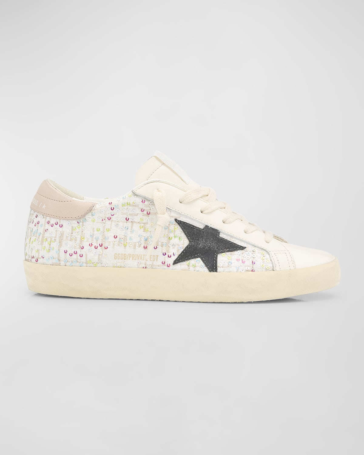 Golden Goose Superstar Sequin Leather Low-Top Sneakers